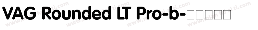VAG Rounded LT Pro-b字体转换